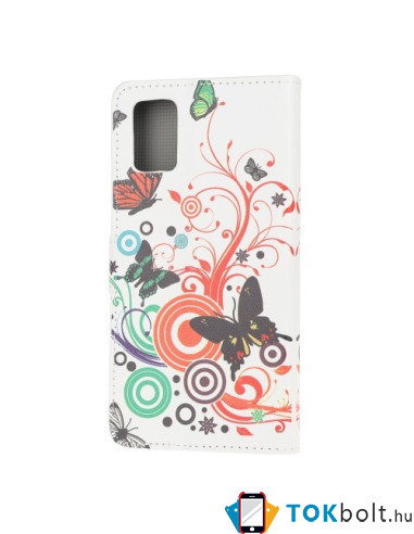Oldalra nyíló mintás telefontok Samsung Galaxy A52 5G telefonhoz - ÉLÉNK PILLANGÓ