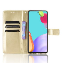 Oldalra nyíló tok Samsung Galaxy A52 5G telefonhoz - ARANY
