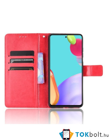 Oldalra nyíló tok Samsung Galaxy A52 5G telefonhoz - PIROS