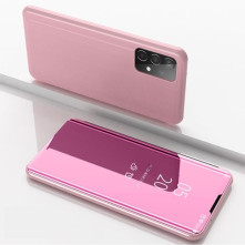Flip telefontok átlátszó előlappal Samsung Galaxy A52 5G készülékhez - RÓZSAARANY
