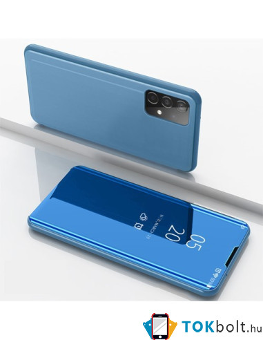 Flip telefontok átlátszó előlappal Samsung Galaxy A52 5G készülékhez - KÉK