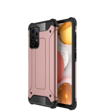 Kemény műanyag és rugalmas TPU hibrid tok Samsung Galaxy A72 5G telefonhoz - RÓZSAARANY