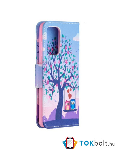 Oldalra nyíló mintás telefontok Samsung Galaxy A52 5G telefonhoz - BAGOLY