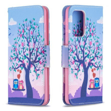 Oldalra nyíló mintás telefontok Samsung Galaxy A52 5G telefonhoz - BAGOLY