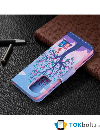 Oldalra nyíló mintás telefontok Samsung Galaxy A52 5G telefonhoz - BAGOLY