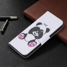 Oldalra nyíló mintás telefontok Samsung Galaxy A52 5G telefonhoz - PANDA