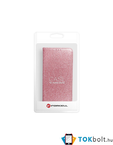 FORCELL SHINING csillámos tok Samsung Galaxy A52 5G / A52 telefonhoz - RÓZSAARANY