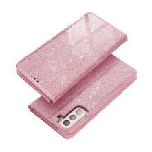 FORCELL SHINING csillámos tok Samsung Galaxy A52 5G / A52 telefonhoz - RÓZSAARANY