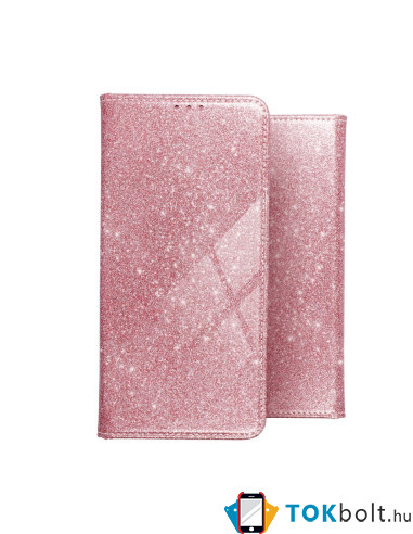 FORCELL SHINING csillámos tok Samsung Galaxy A52 5G / A52 telefonhoz - RÓZSAARANY