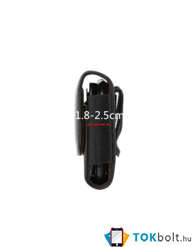 Univerzális 6.1 inches övre fűzhető színű mobiltelefon tartó - 16 x 8.3 x 1.8 cm - FEKETE
