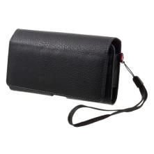Univerzális 6.1 inches övre fűzhető mobiltelefon tartó - 16 x 8.3 x 1.0 cm - FEKETE