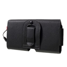 Univerzális 6.1 inches övre fűzhető mobiltelefon tartó - 16 x 8.3 x 1.0 cm - FEKETE