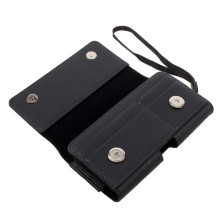 Univerzális 6.1 inches övre fűzhető mobiltelefon tartó - 16 x 8.3 x 1.0 cm - FEKETE