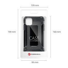 FORCELL ARMOR strapabíró tok Samsung Galaxy A21s telefonhoz - FEKETE