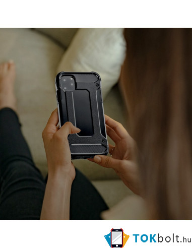 FORCELL ARMOR strapabíró tok Samsung Galaxy A21s telefonhoz - FEKETE