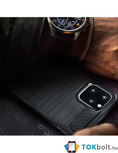 FORCELL CARBON Samsung Galaxy A21s telefontok - FEKETE