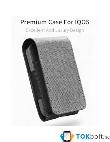 DUX DUCIS IQOS elektromos cigaretta tartó bőr tok - 12.3 x 5.5 x 4.8 cm - RÓZSASZÍN