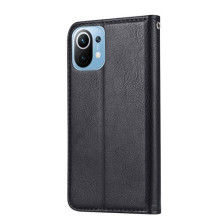 Oldalra nyíló tok Xiaomi Mi 11 telefonhoz - FEKETE