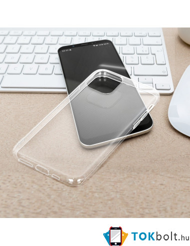 FORCELL ANTIBAKTERIÁLIS tok Samsung Galaxy A21s készülékhez - ÁTTETSZŐ