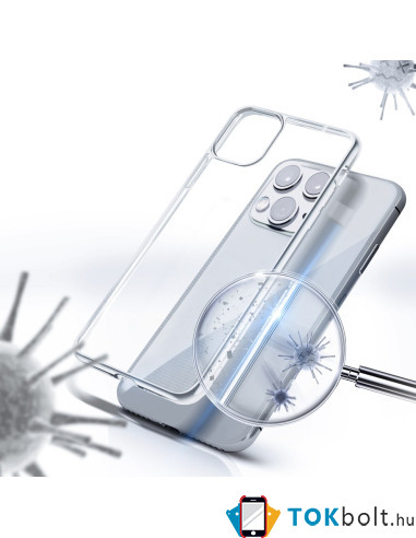 FORCELL ANTIBAKTERIÁLIS tok Samsung Galaxy A21s készülékhez - ÁTTETSZŐ