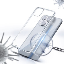 FORCELL ANTIBAKTERIÁLIS tok Samsung Galaxy A21s készülékhez - ÁTTETSZŐ