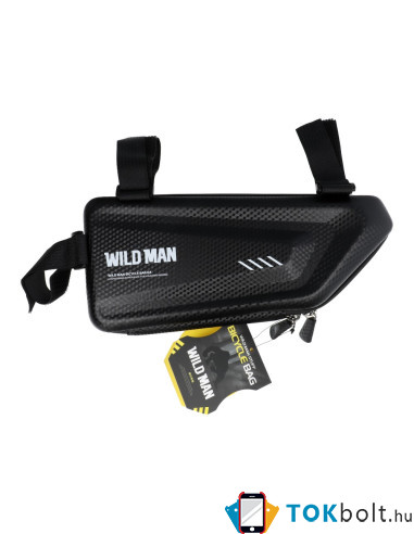 WILDMAN kerékpár vázra rögzíthető tok 19.5 x 12.5 cm - FEKETE