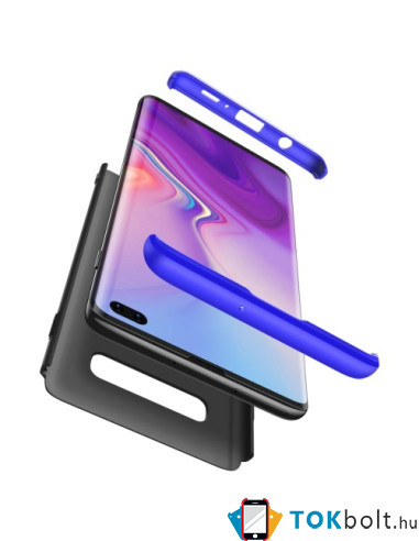 GKK három részes tok Samsung Galaxy S10 Plus készülékhez - FEKETE - KÉK