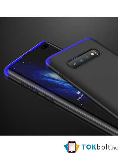 GKK három részes tok Samsung Galaxy S10 Plus készülékhez - FEKETE - KÉK