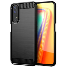 Realme 7 karbon mintás tok - FEKETE