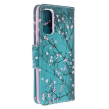 Samsung Galaxy S20, oldalra nyíló, mappa tok, notesz tok - Tavaszi virág mintás
