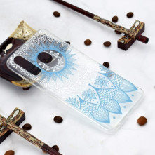 Huawei Y6p, TPU rugalmas, vékony, szilikon tok - Mandala mintás