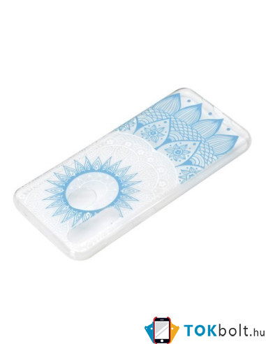 Huawei Y6p, TPU rugalmas, vékony, szilikon tok - Mandala mintás