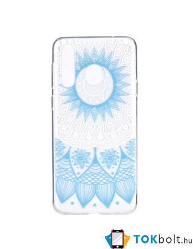 Huawei Y6p, TPU rugalmas, vékony, szilikon tok - Mandala mintás