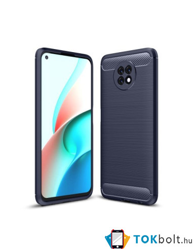 Xiaomi Redmi Note 9 5G karbon mintás tok - KÉK