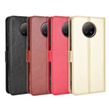 Oldalra nyíló tok Xiaomi Redmi Note 9 5G telefonhoz - FEKETE