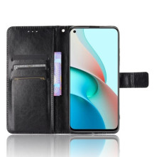 Oldalra nyíló tok Xiaomi Redmi Note 9 5G telefonhoz - FEKETE