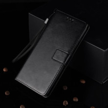 Oldalra nyíló tok Xiaomi Redmi Note 9 5G telefonhoz - FEKETE