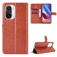 Oldalra nyíló tok Xiaomi Redmi K40 Pro telefonhoz - BARNA
