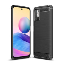 Xiaomi Redmi Note 10 5G karbon mintás tok - FEKETE