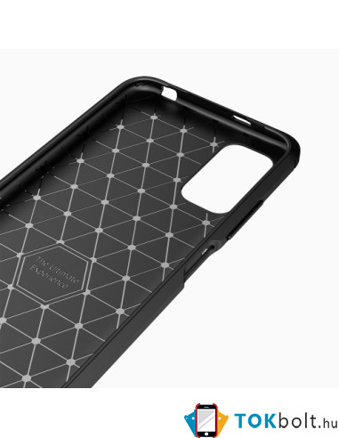 Xiaomi Redmi Note 10 5G karbon mintás tok - PIROS