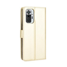Oldalra nyíló tok Xiaomi Redmi Note 10 Pro telefonhoz - ARANY