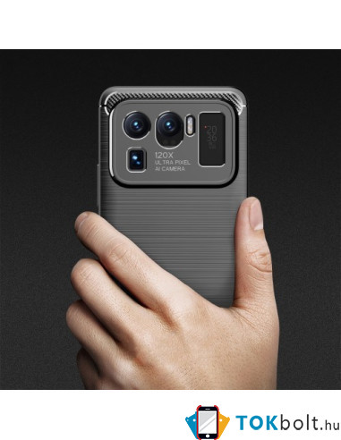 Xiaomi Mi 11 Ultra karbon mintás tok - KÉK
