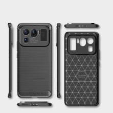 Xiaomi Mi 11 Ultra karbon mintás tok - KÉK
