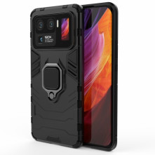Kemény műanyag és rugalmas TPU hibrid tok Xiaomi Mi 11 Ultra telefonhoz - FEKETE