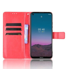 Oldalra nyíló tok Nokia 5.4 telefonhoz - PIROS