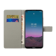 Oldalra nyíló mintás telefontok Nokia 5.4 telefonhoz - BRIT ZÁSZLÓ