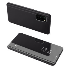 Flip telefontok átlátszó előlappal Samsung Galaxy A02s készülékhez - RÓZSAARANY