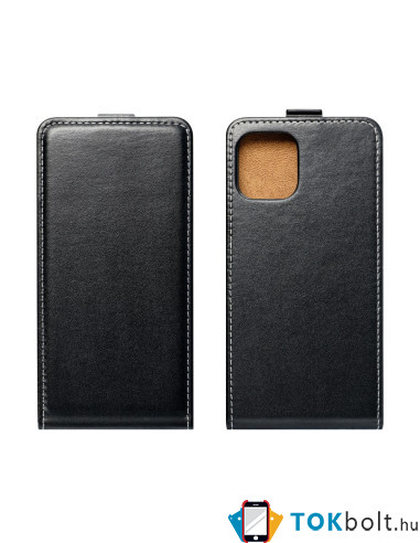 SLIM FLEXI Flip tok Samsung Galaxy A22 5G telefonhoz - FEKETE