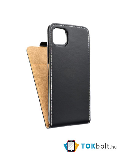 SLIM FLEXI Flip tok Samsung Galaxy A22 5G telefonhoz - FEKETE