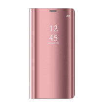 Flip telefontok átlátszó előlappal Samsung Galaxy Note 20 / 20 5G készülékhez - RÓZSAARANY